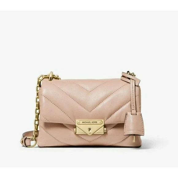 Michael Kors Cece XS Quilted Leather Chain Crossbody Bag in Soft